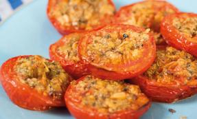 Slow-roasted garlic and herb tomatoes Slow-roasted garlic and herb tomatoes