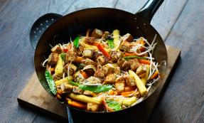 Tofu noodle stir fry Tofu noodle stir fry