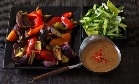 Vegetable satay Vegetable satay