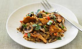 Barley and wild mushroom risotto Barley and wild mushroom risotto