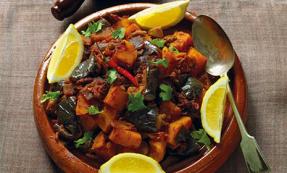Moroccan squash and aubergine tagine Moroccan squash and aubergine tagine