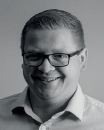 Small black and white picture of Reuben  Quinn​   ​​   ​